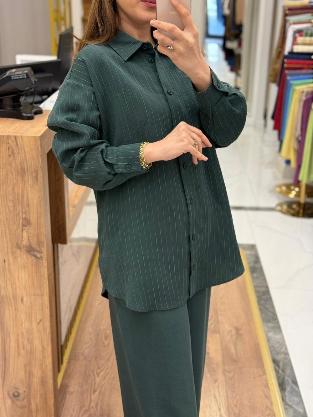NUSS - ÇİZGİLİ TENCEL TAKIM