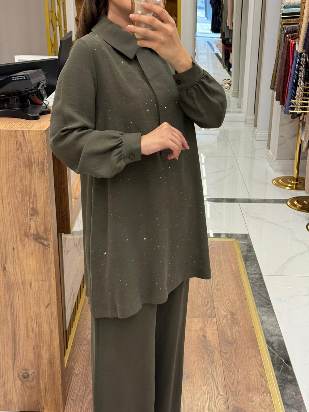 NUSS TAŞ DETAYLI TAKIM