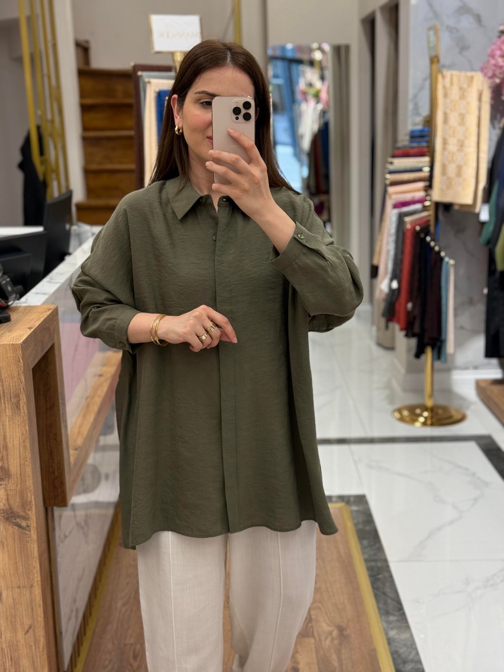 NUSS TENCEL GÖMLEK