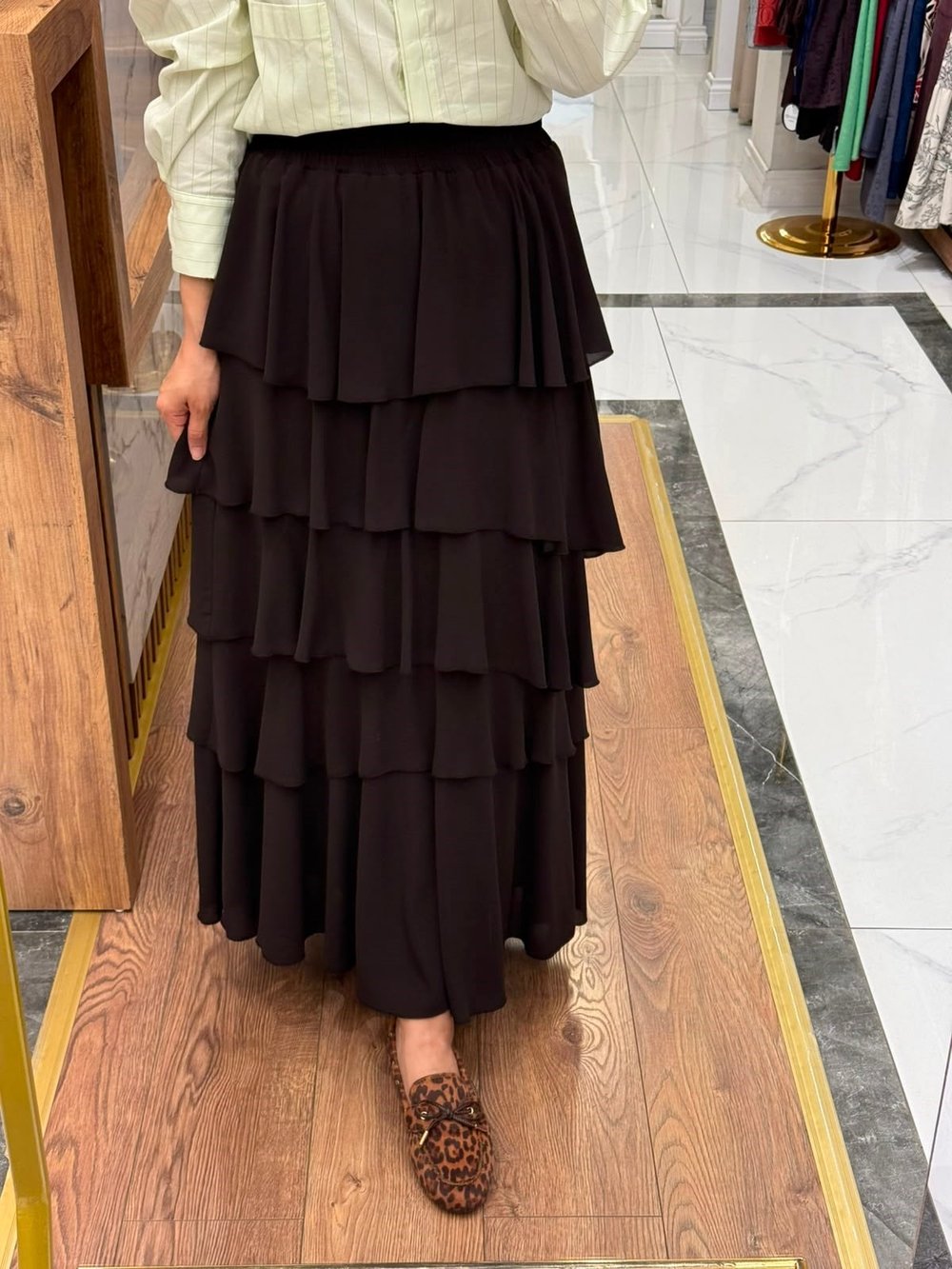 ŞİFON KATLI ETEK