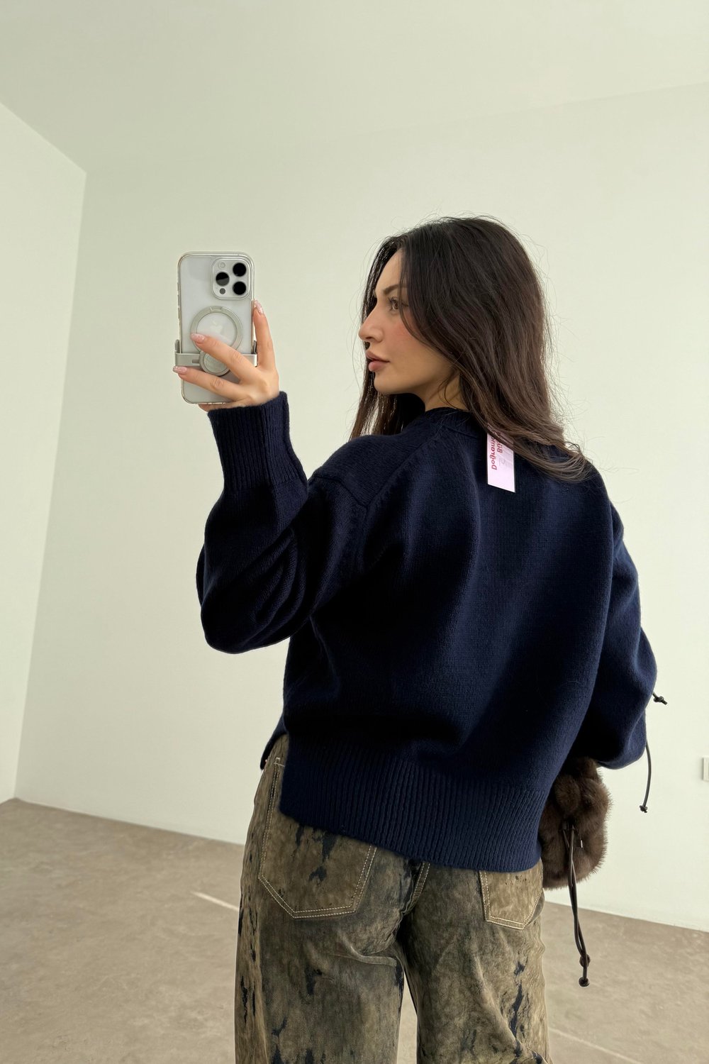 Ass Orijinal Düğmeli Premium Kalite Lacivert Hırka