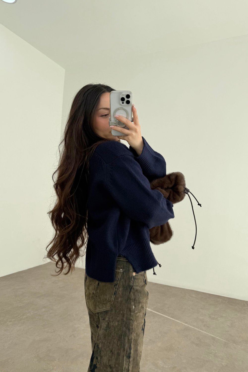 Ass Orijinal Düğmeli Premium Kalite Lacivert Hırka