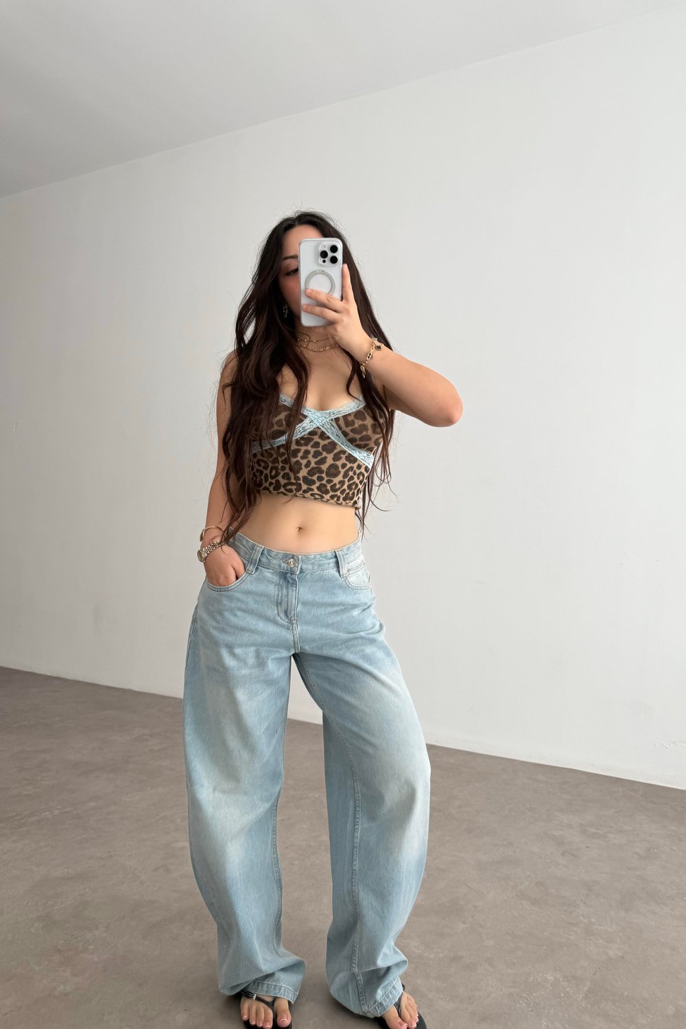 Brshk Orj. Soft Blue Baggy Jean