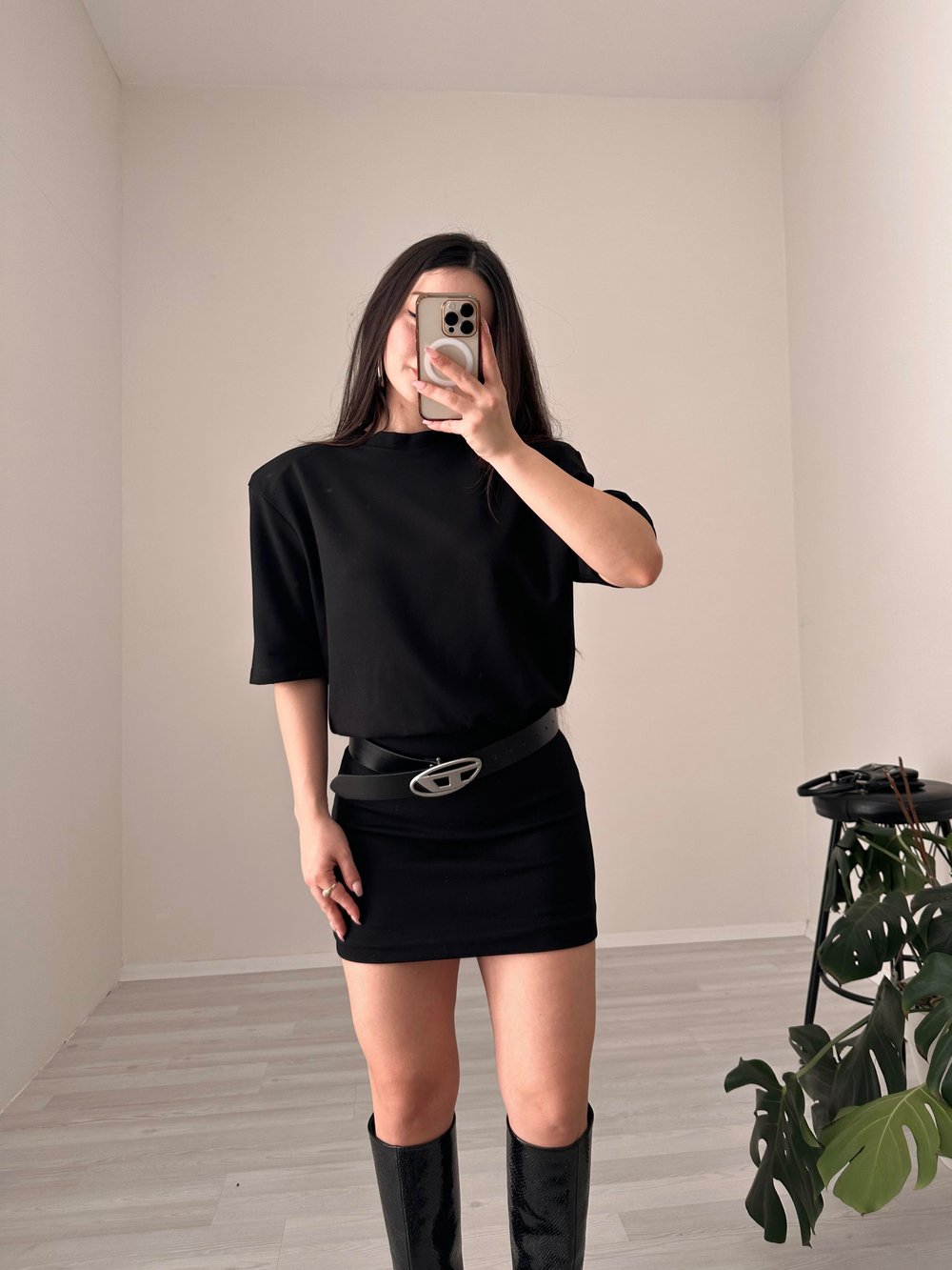 F/Tecna Siyah Elbise