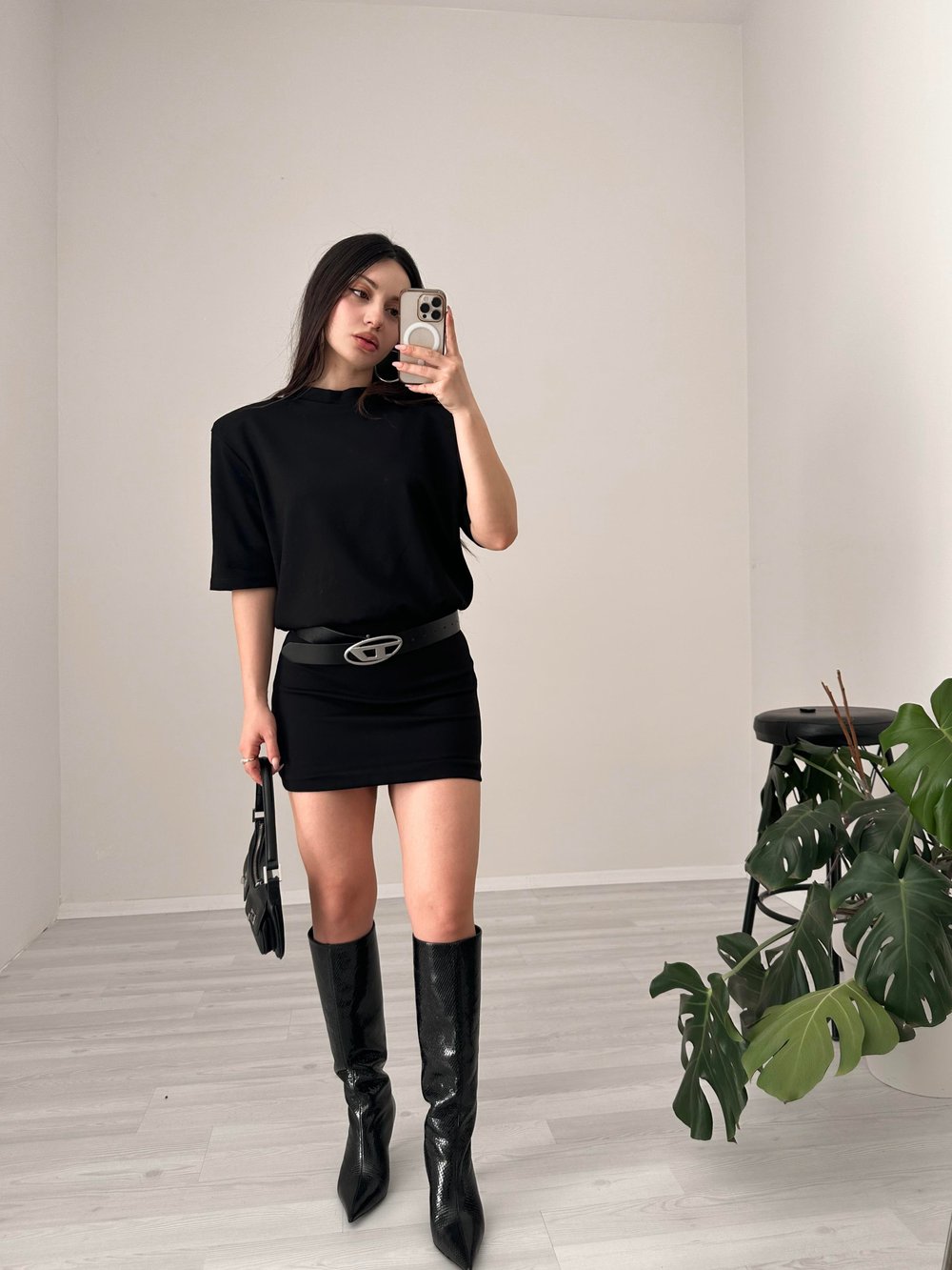 F/Tecna Siyah Elbise