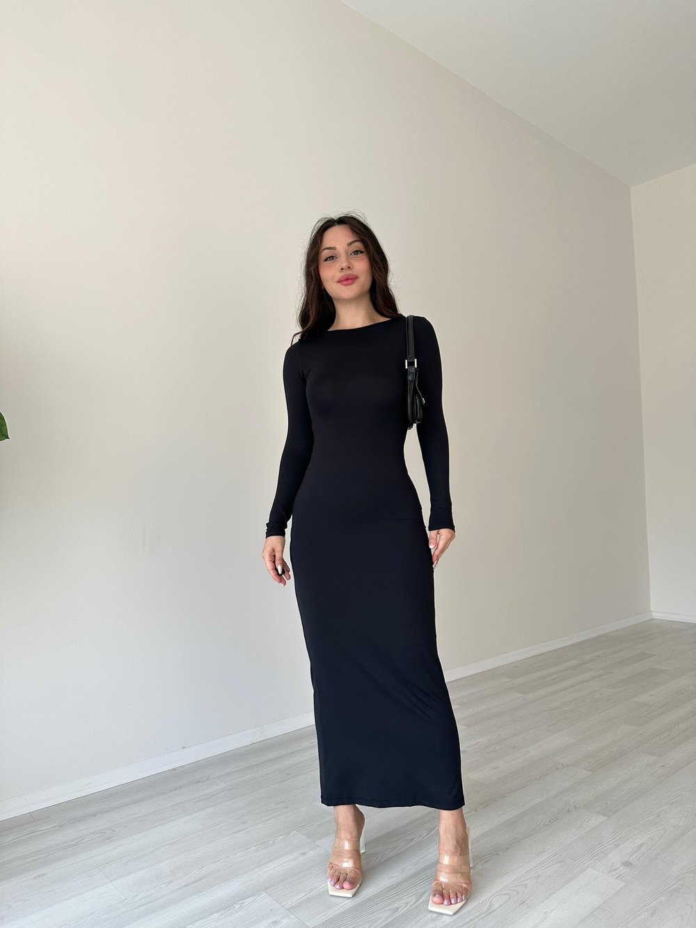 Lady Maksi Siyah Elbise