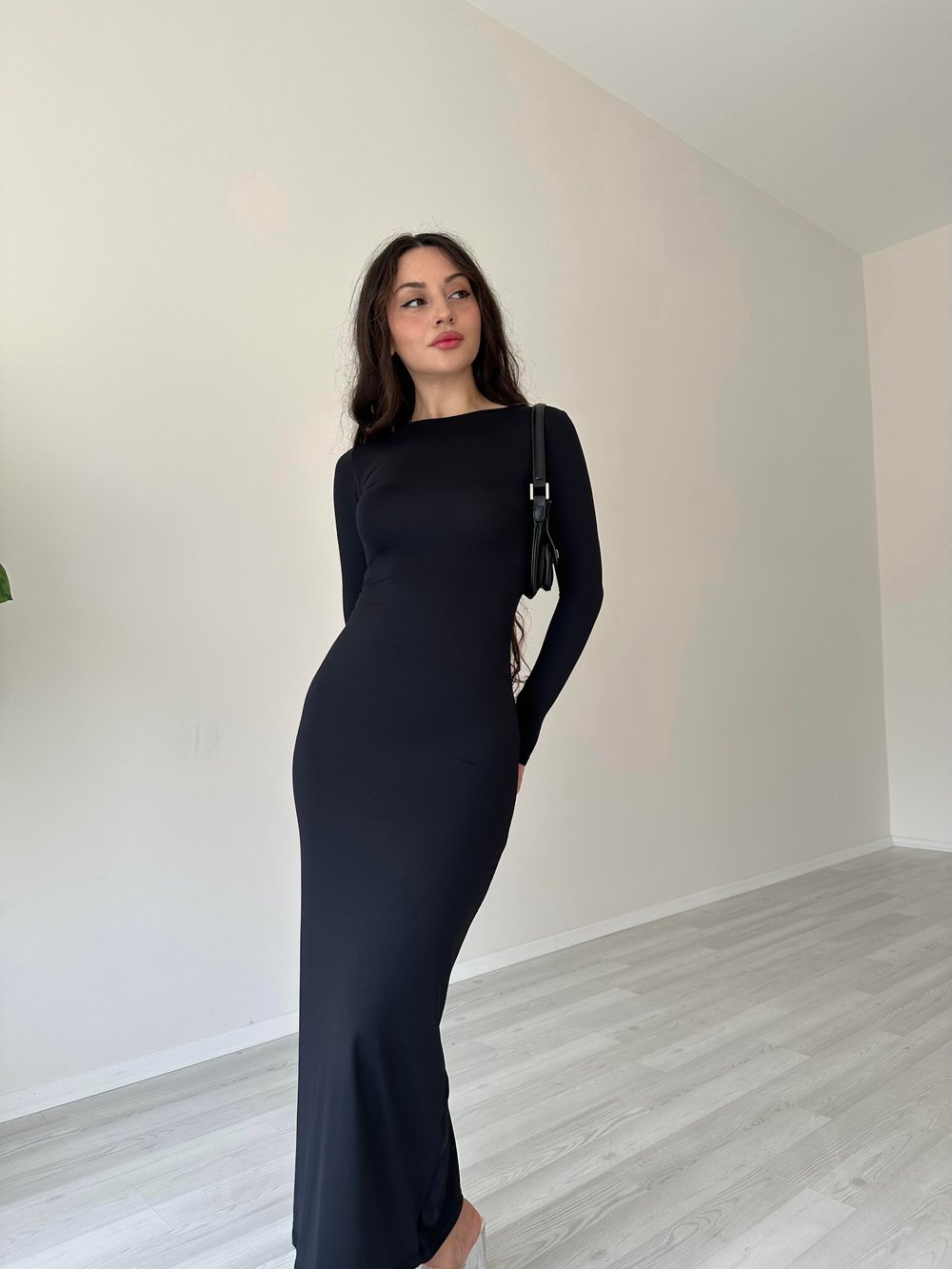 Lady Maksi Siyah Elbise