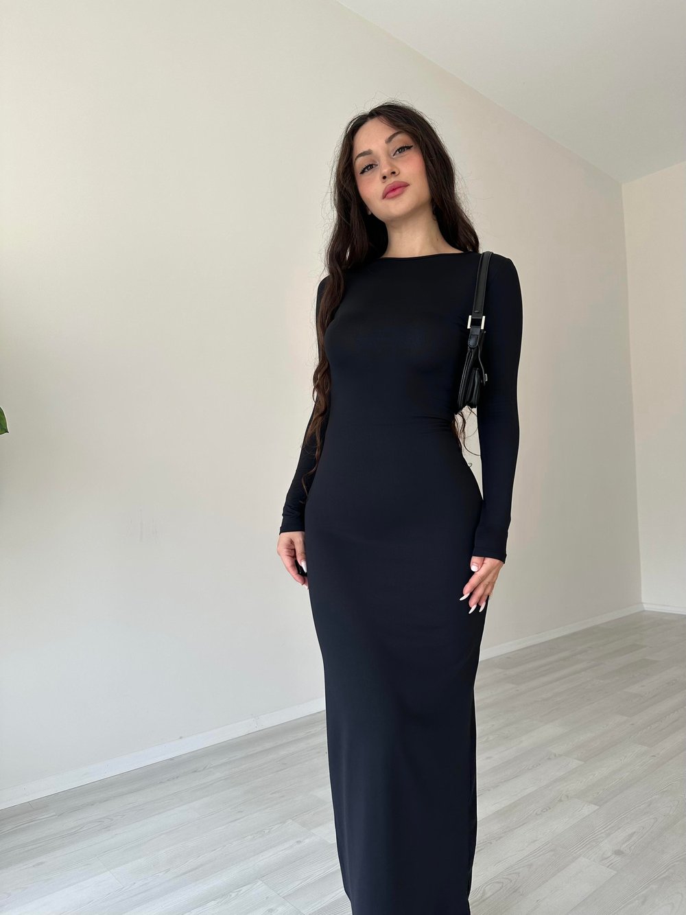 Lady Maksi Siyah Elbise