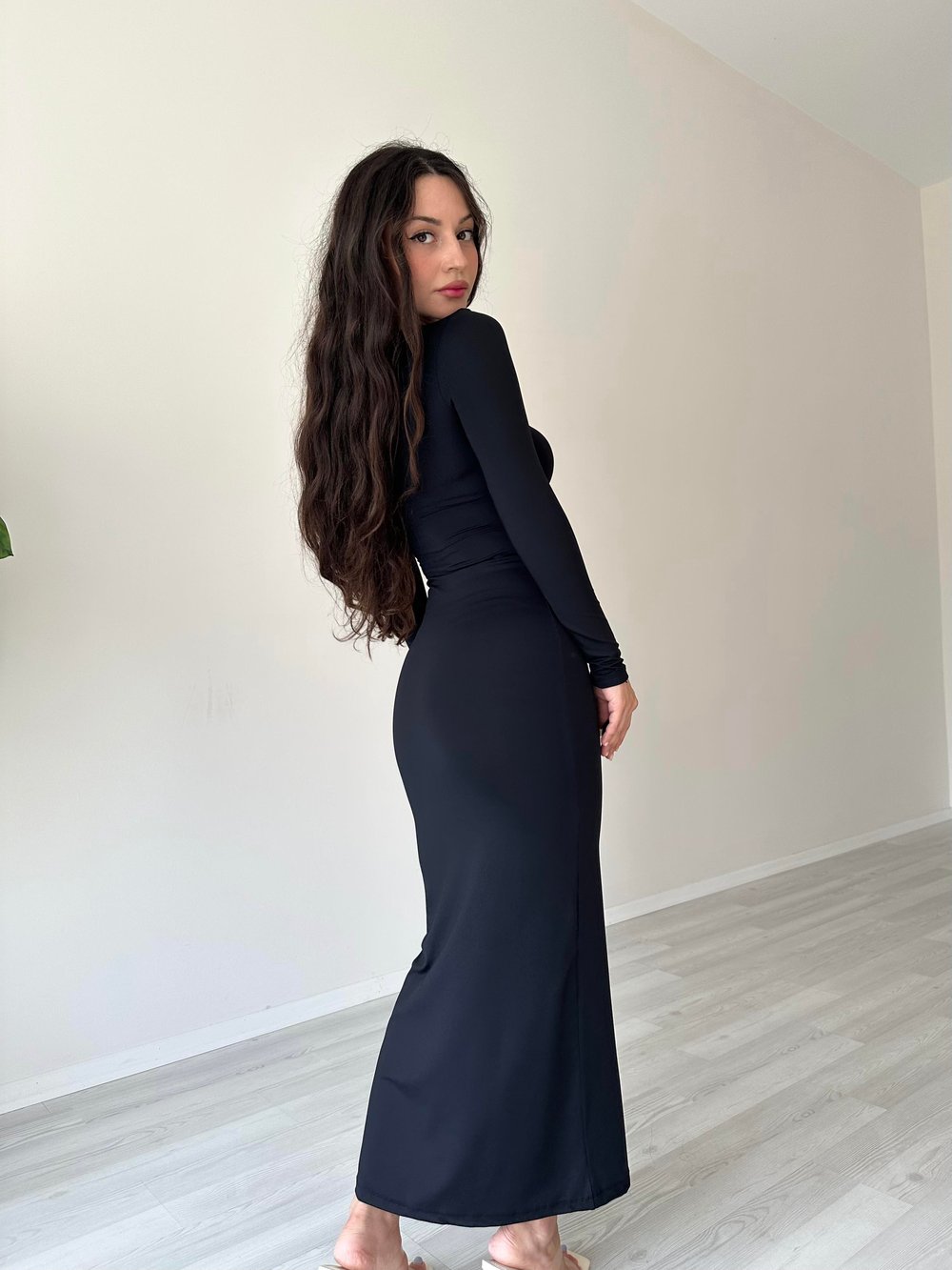 Lady Maksi Siyah Elbise