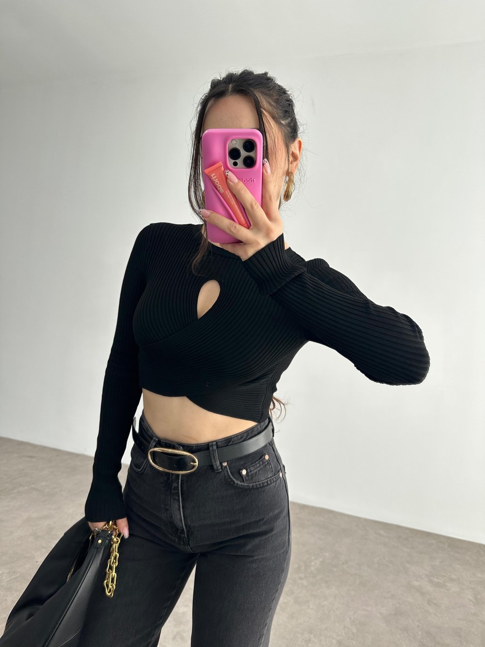 PB Orijinal Damla Triko Crop