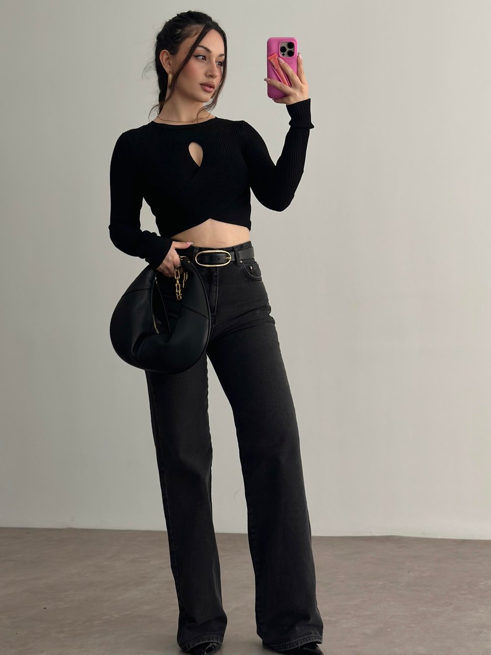 PB Orijinal Damla Triko Crop