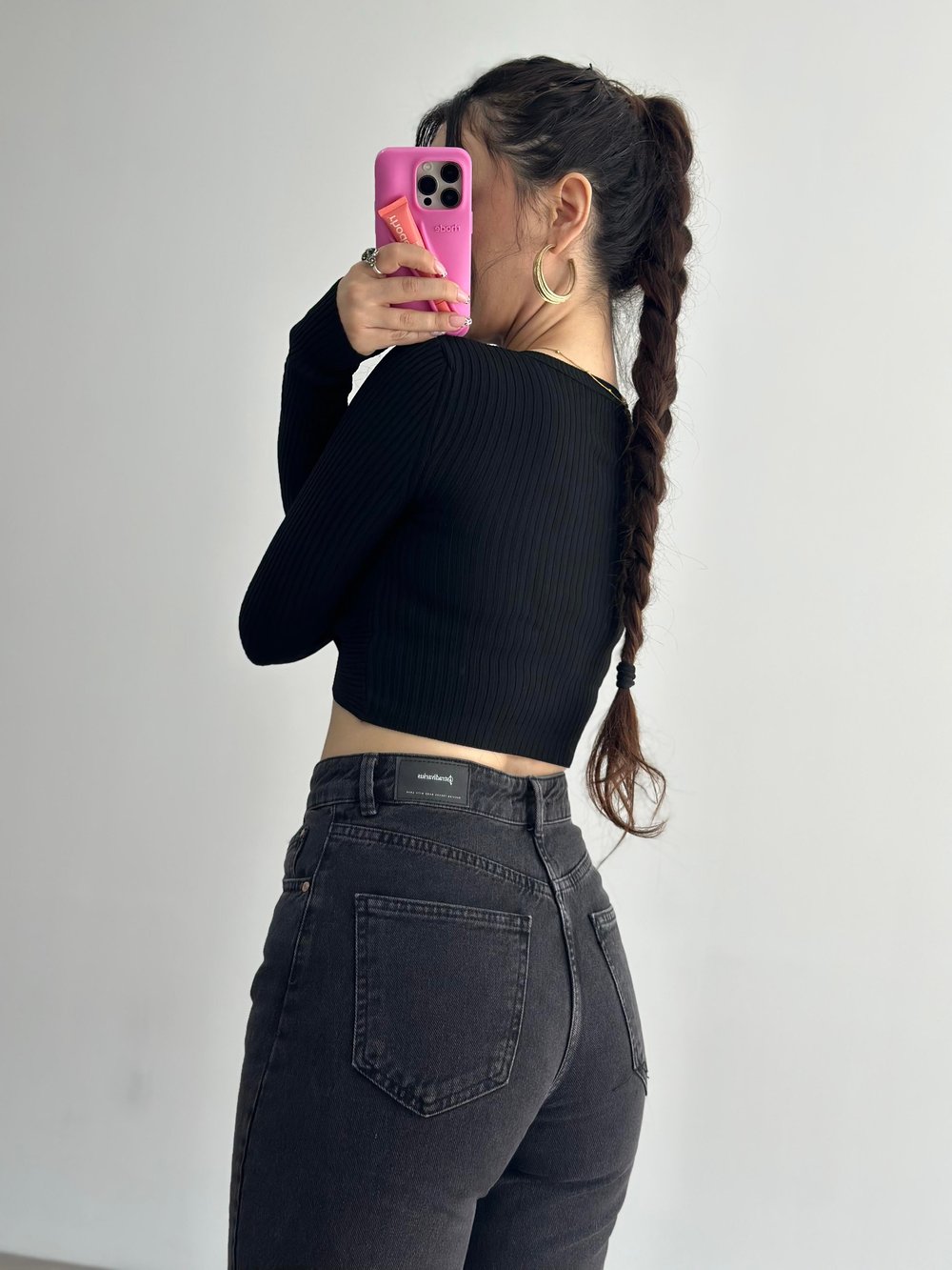 PB Orijinal Damla Triko Crop