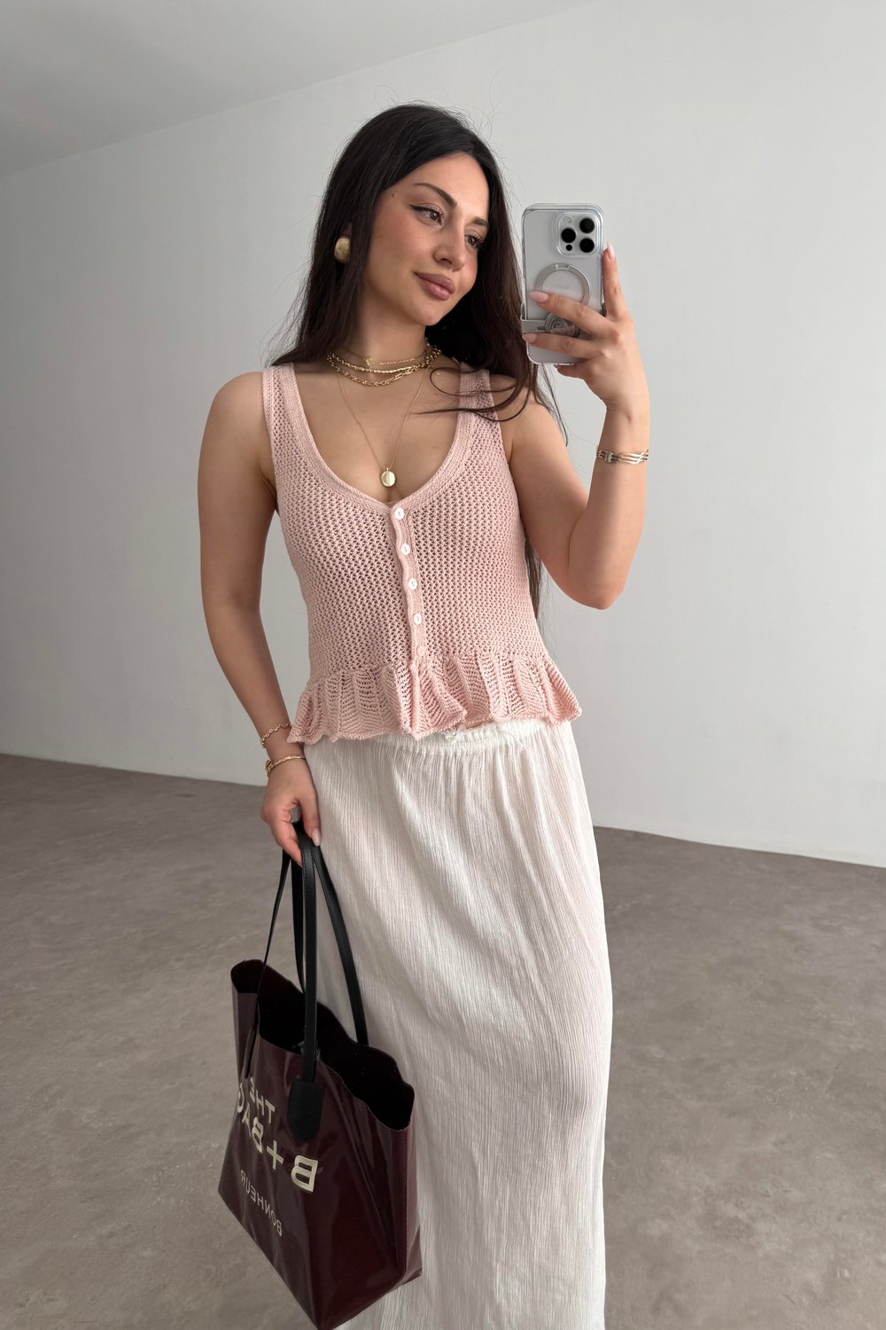 Strvdrs Orj. Fırfırlı Yelek Pembe