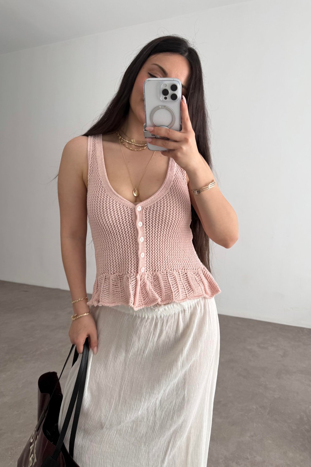 Strvdrs Orj. Fırfırlı Yelek Pembe