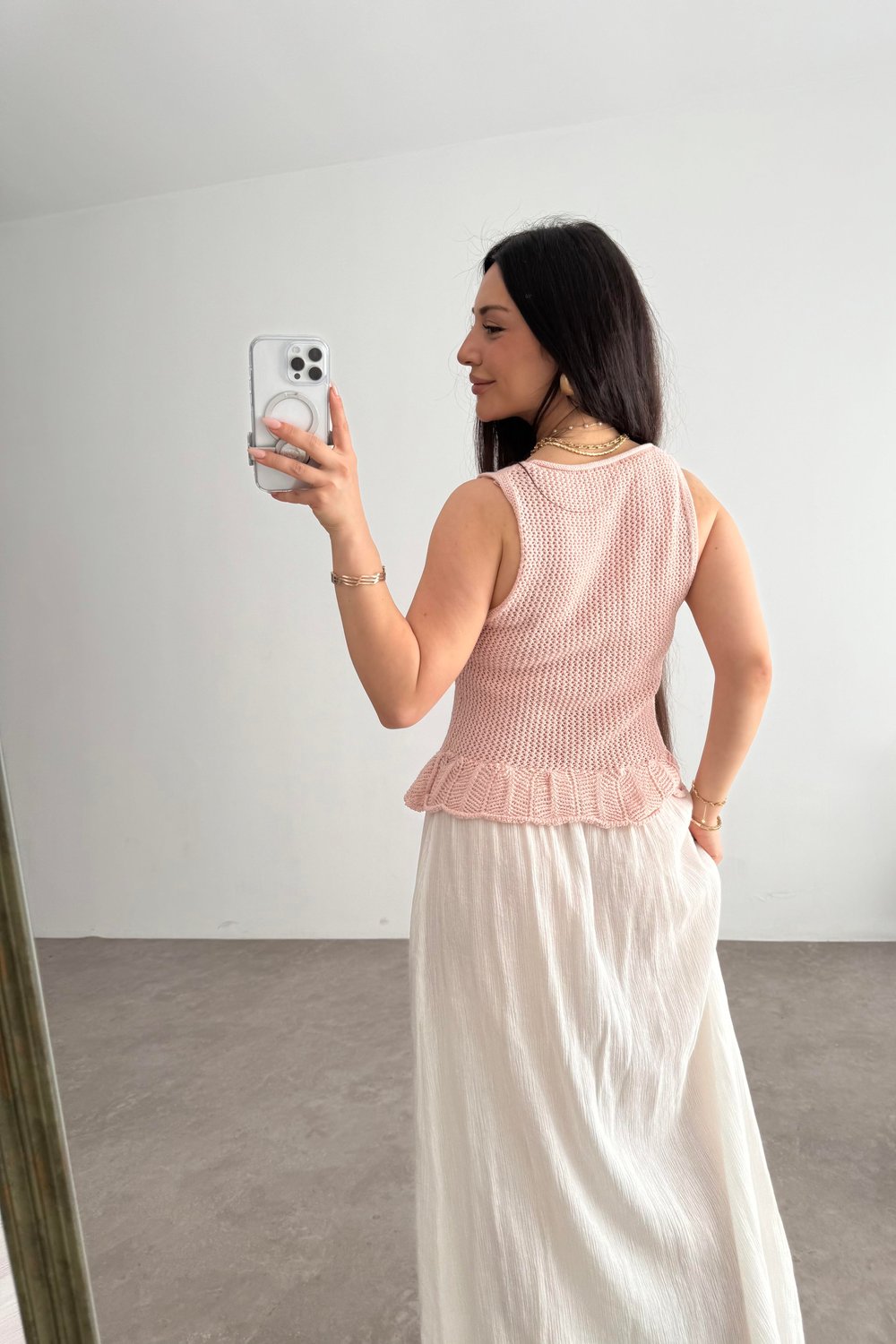 Strvdrs Orj. Fırfırlı Yelek Pembe