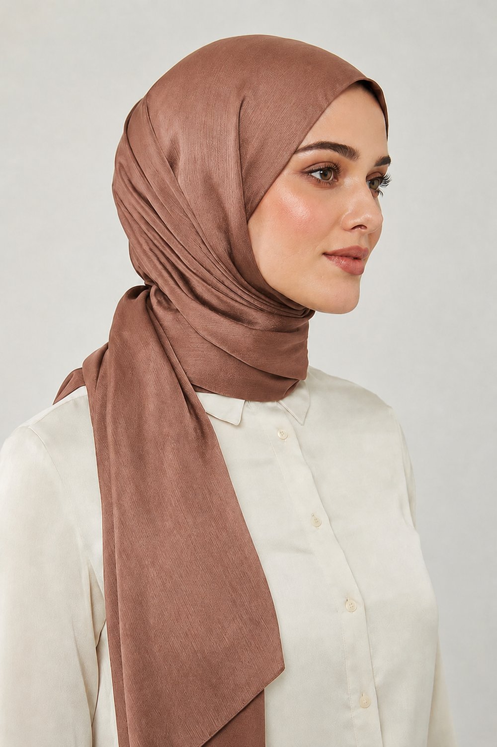 Açık Kahverengi Janjan Şal - 035