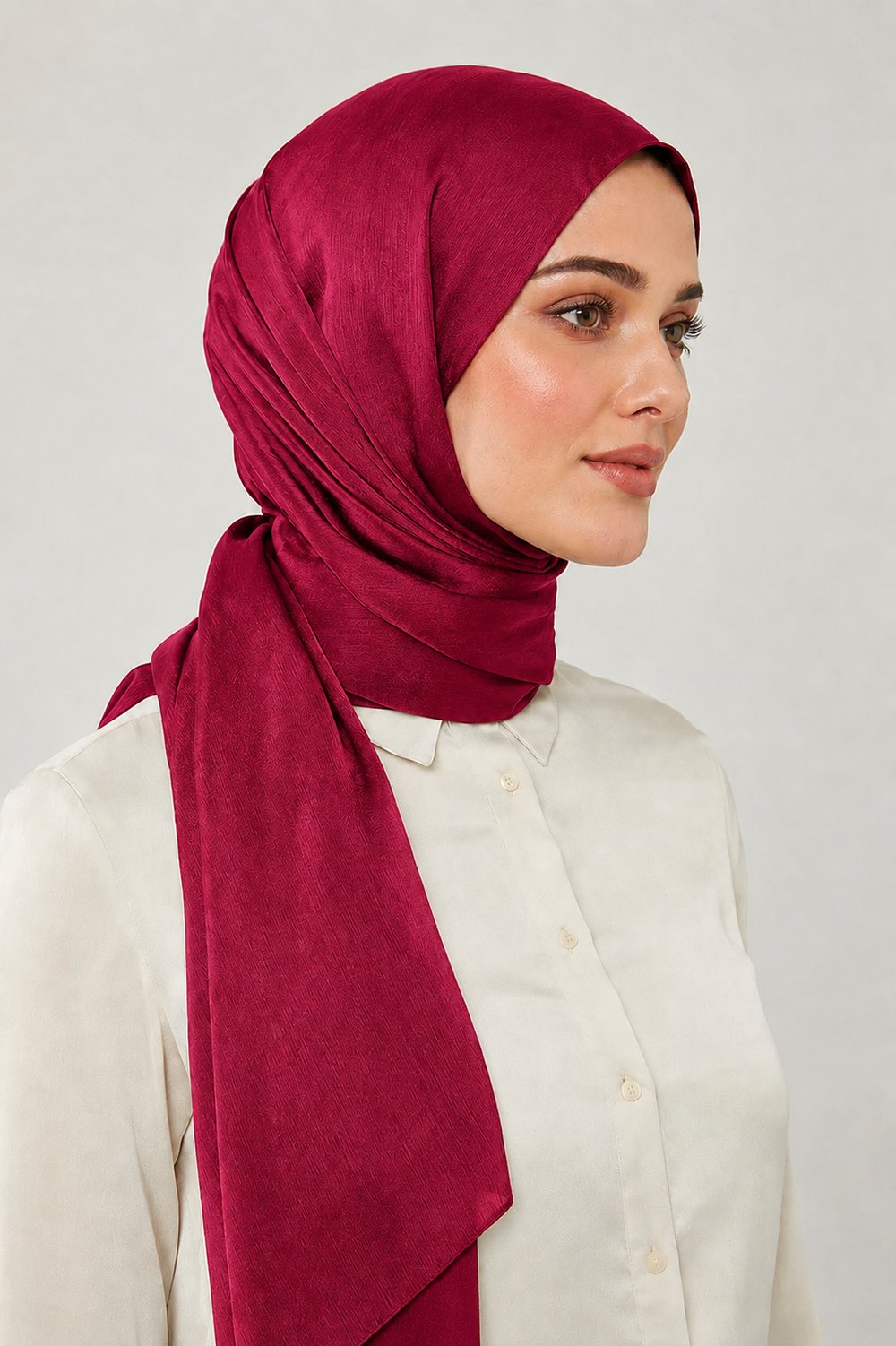 Bordo Janjan Şal - 111