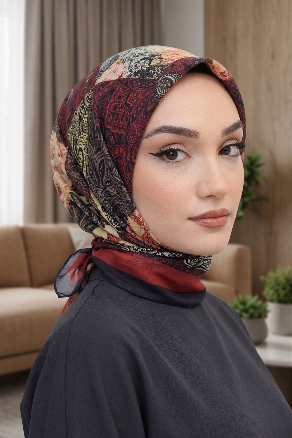 Desenli Soft Eşarp - 002