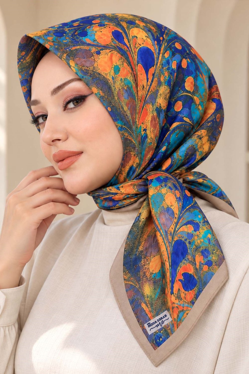 Desenli Soft Eşarp - 050