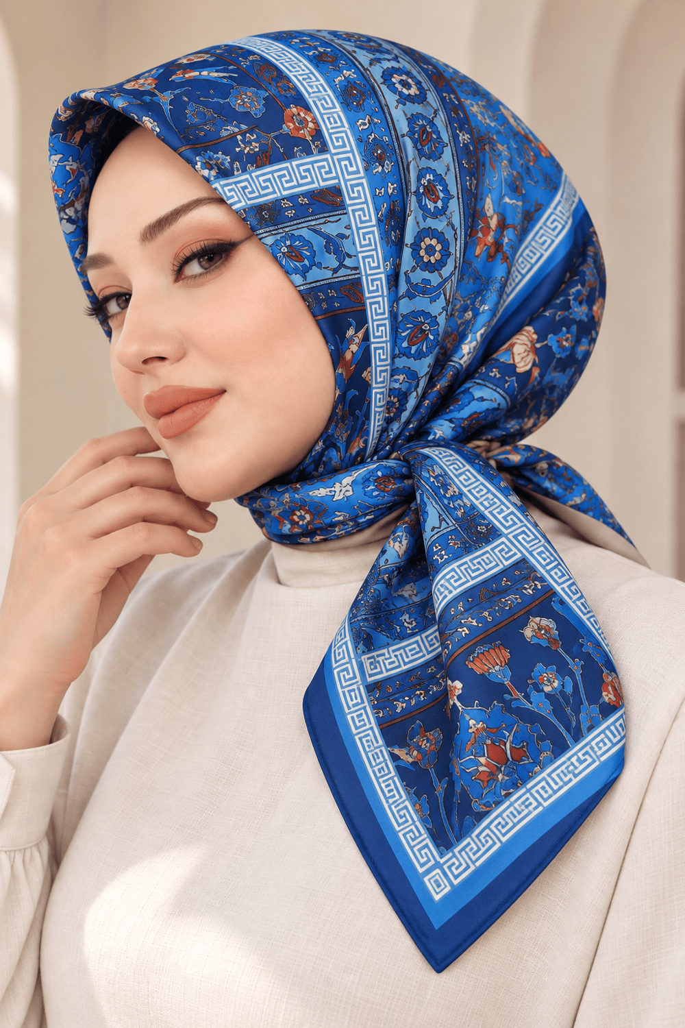 Desenli Soft Eşarp - 087