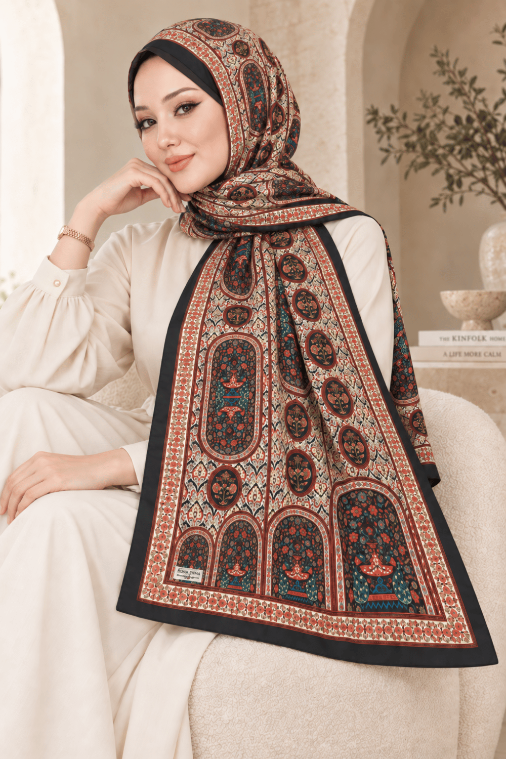 Desenli Soft Şal - 003