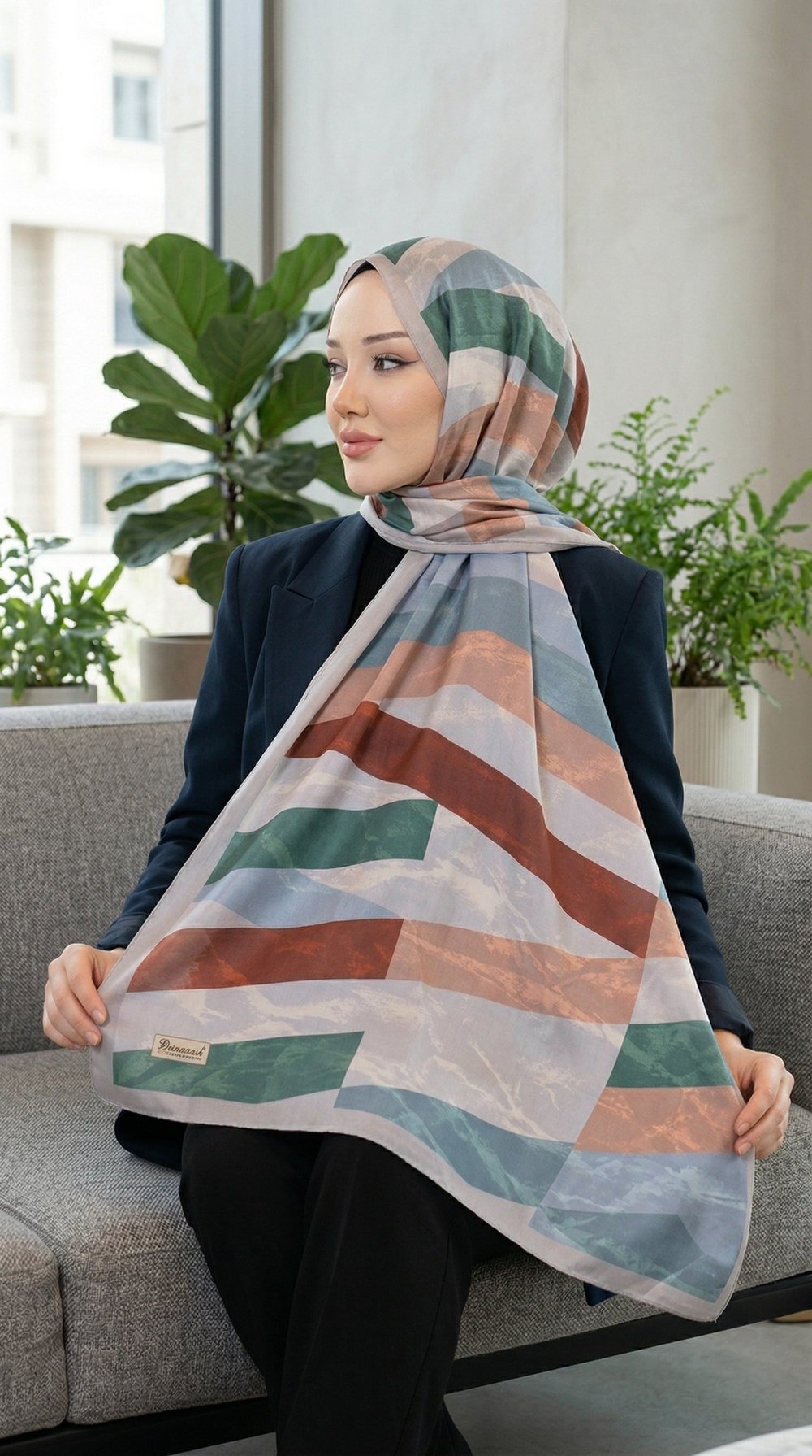 Desenli Soft Şal - 095