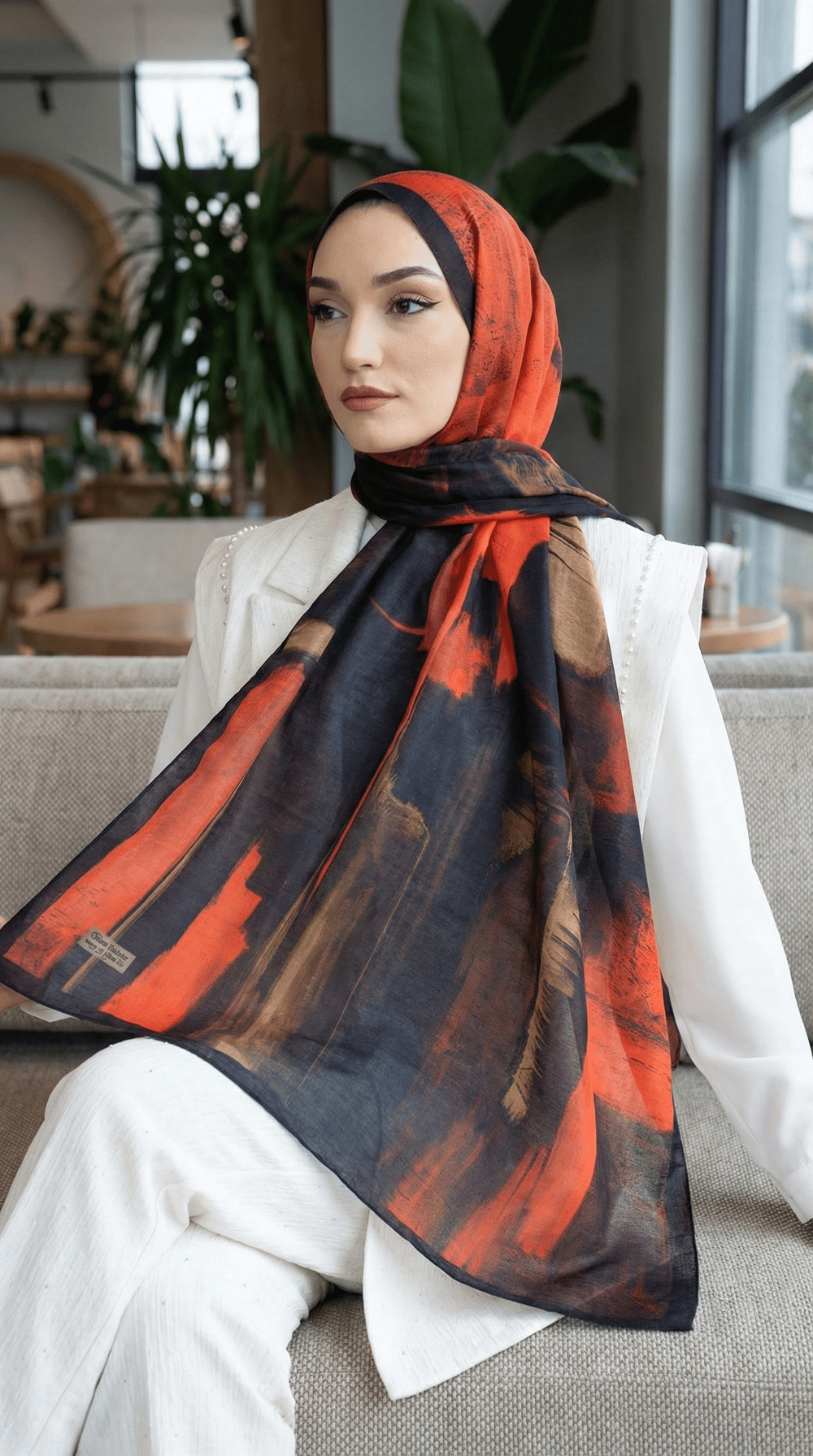 Desenli Soft Şal - 109