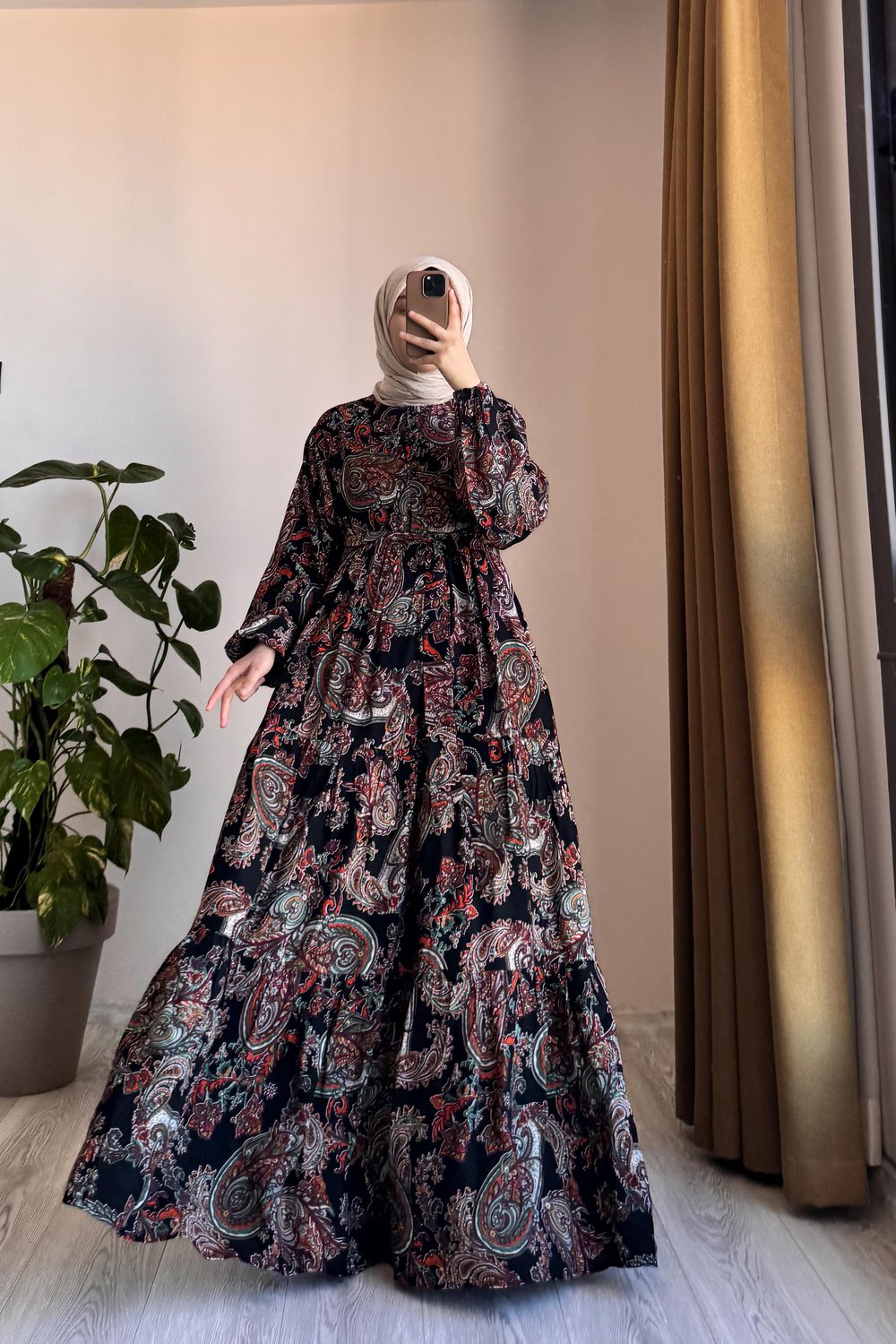 Çiçek Bahçesi Elbise - 0005