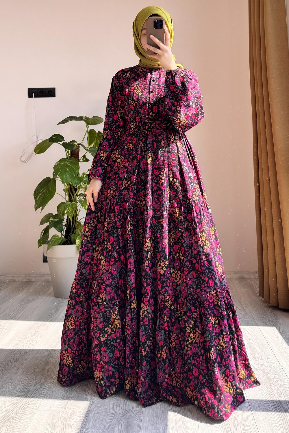 Çiçek Bahçesi Elbise - 0027