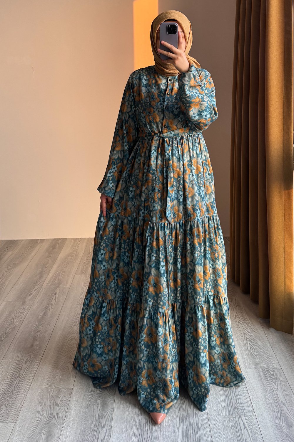 Çiçek Bahçesi Elbise - 0032