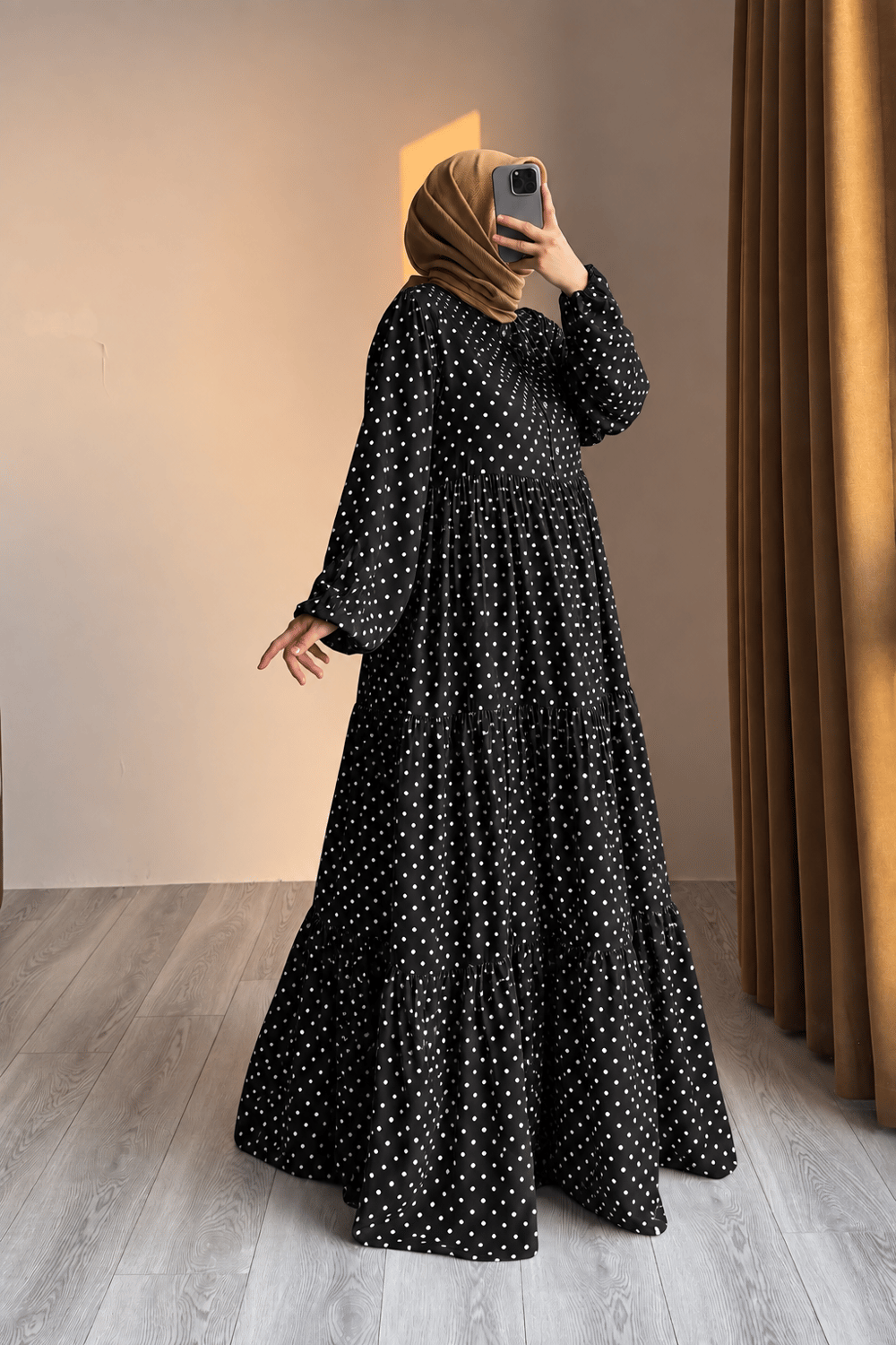 Ande Tesettür, Çiçek Bahçesi Elbise, Çiçek Bahçesi Elbise - 0035