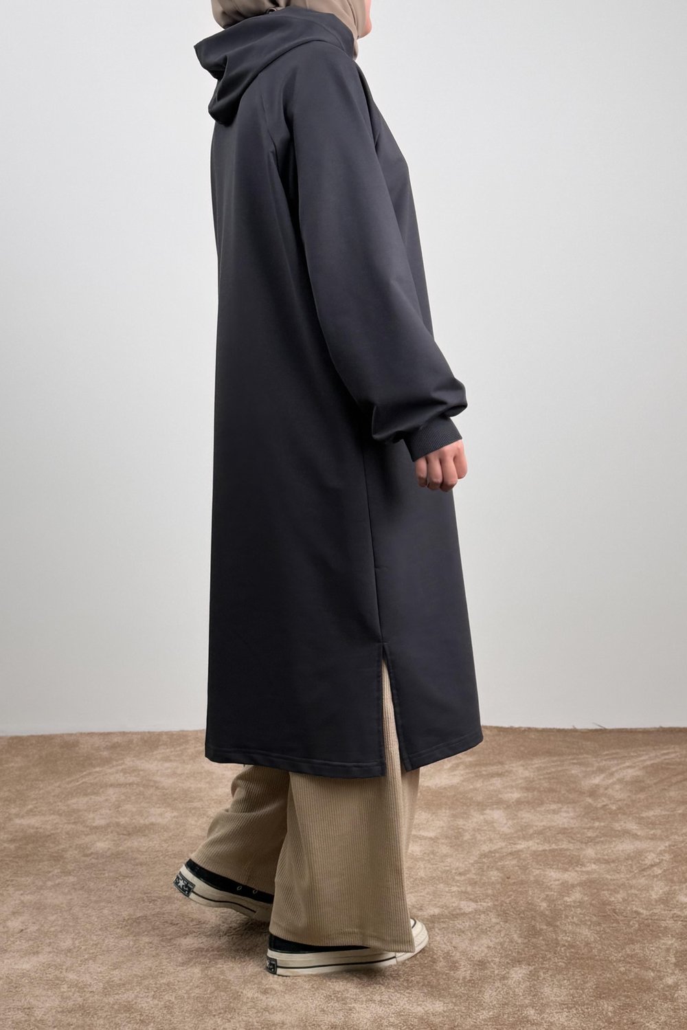 Classic Uzun Tunik - Antrasit