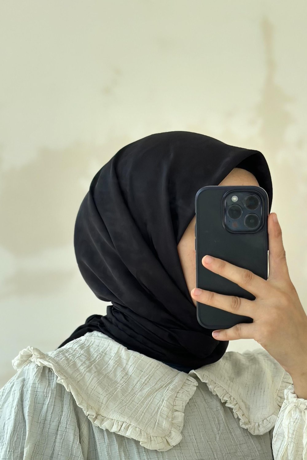 ANDE TESETTÜR, Jakarlı Eşarp, Jakarlı Eşarp - Siyah