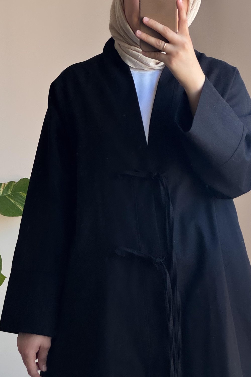 Keten Pantolonlu Takım - Siyah