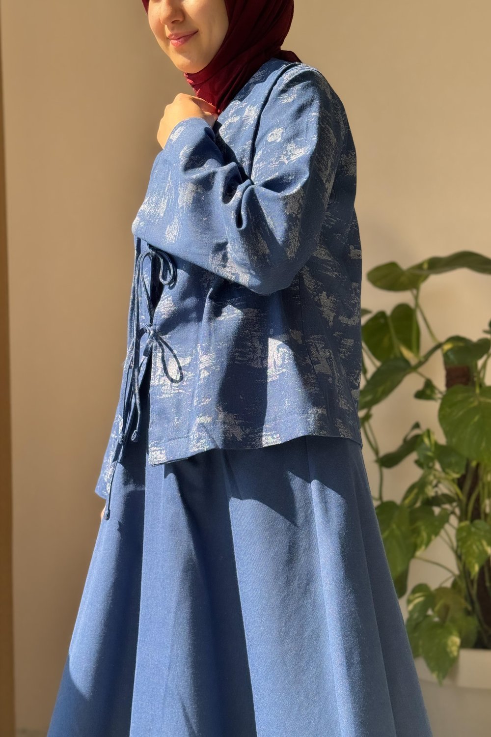 Kimono Kot Takım - Kot mavi