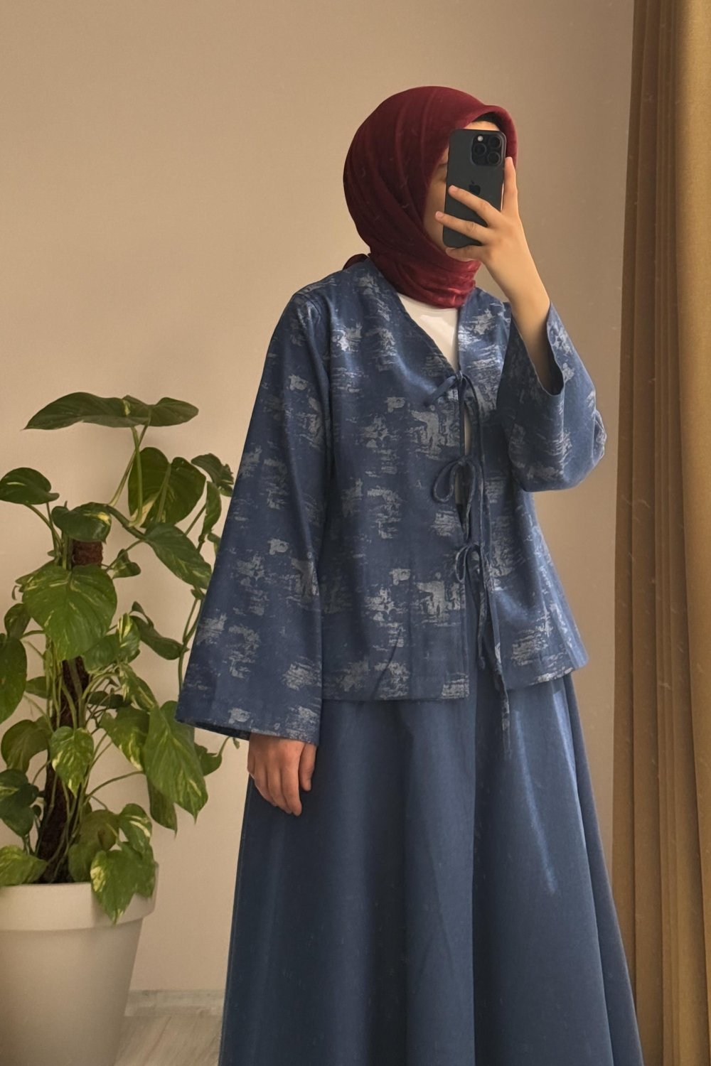 Kimono Kot Takım - Kot mavi