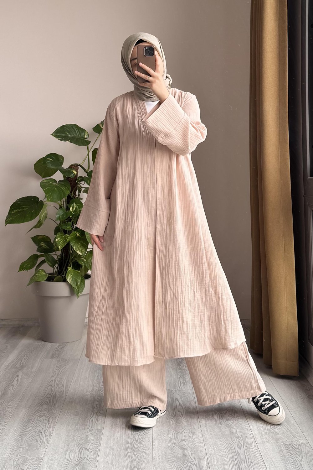 Kimono Takım - Bej