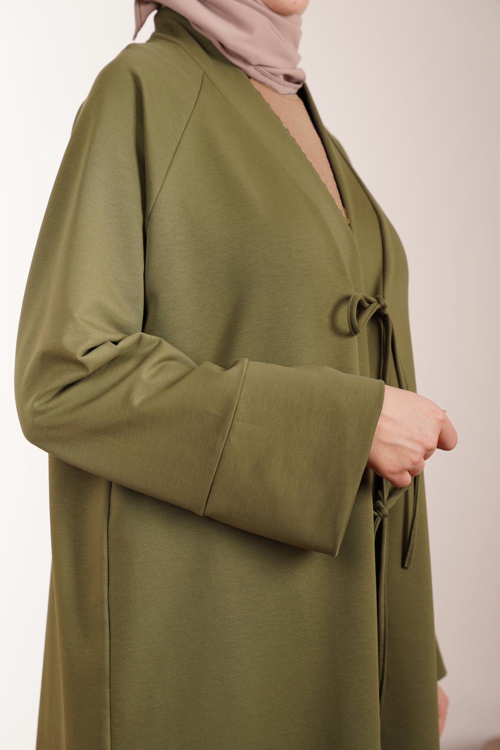 Kışlık Kimono Takım - Haki yeşil