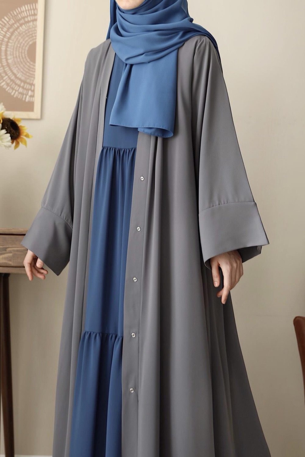 Klasik Abaya - Gri