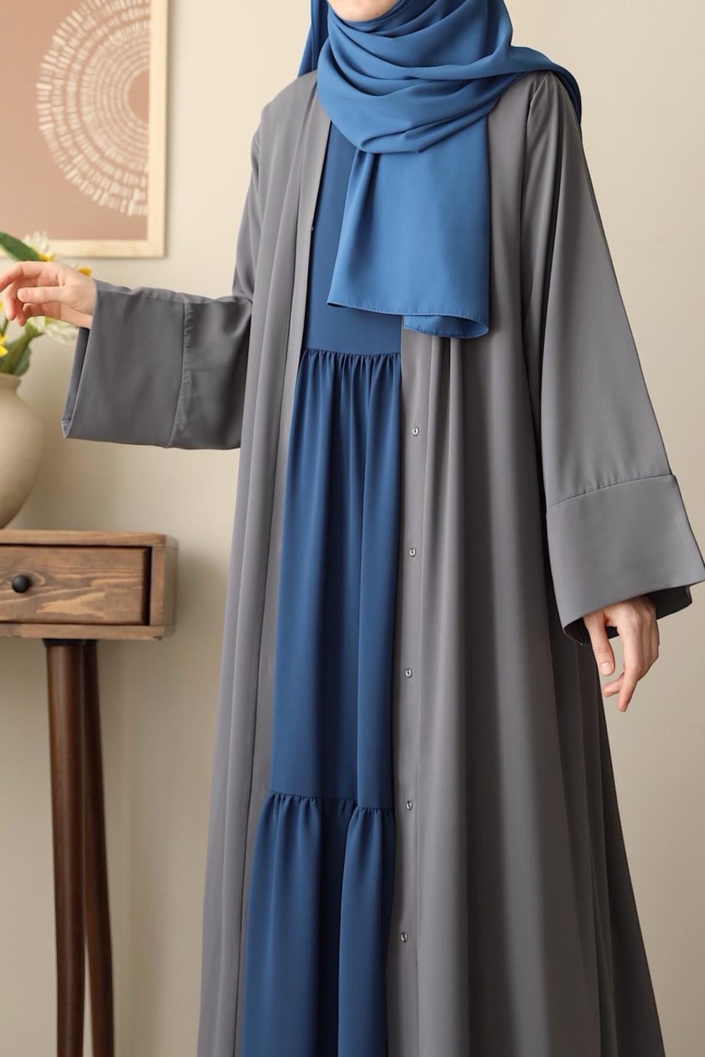 Klasik Abaya - Gri