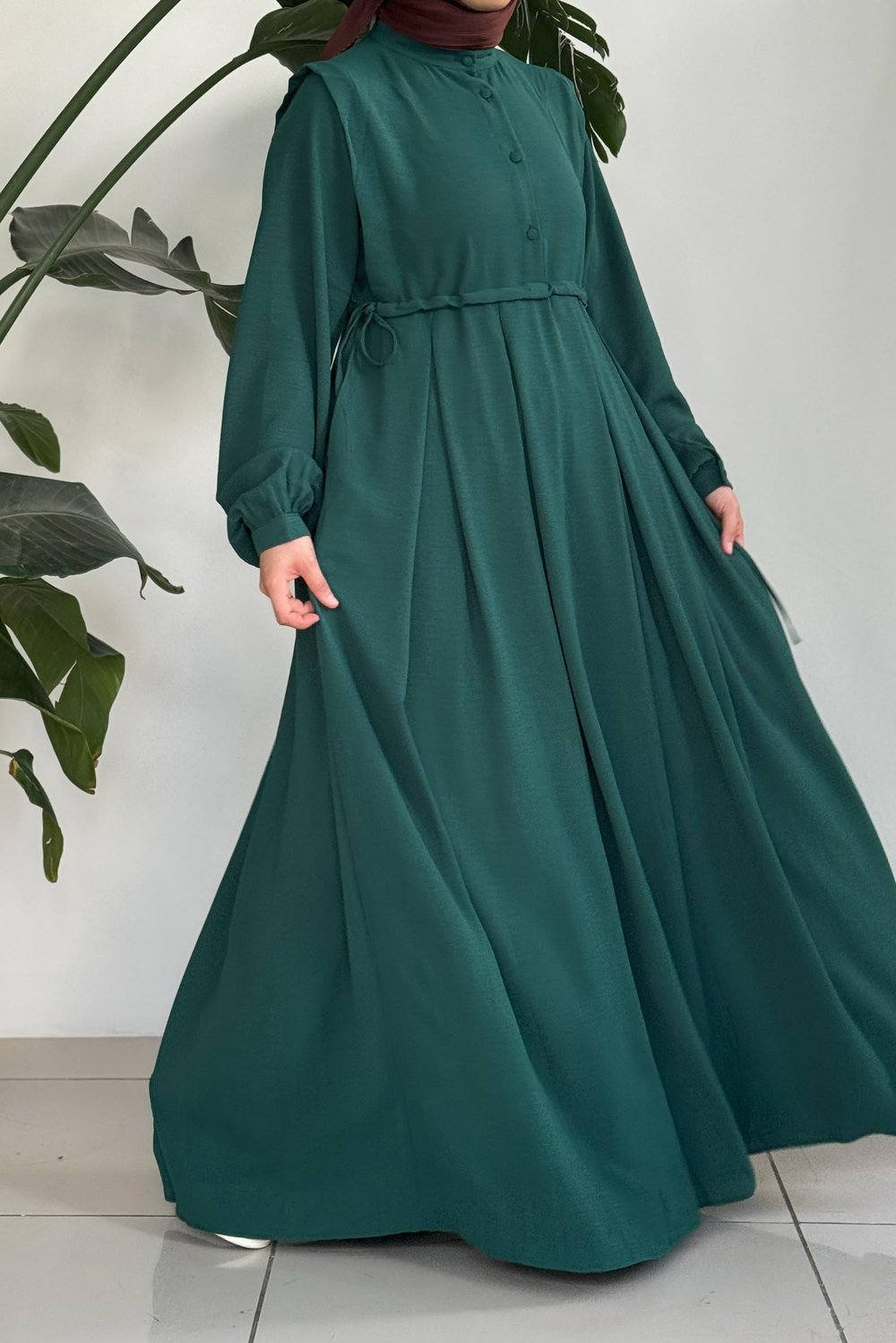 Lady Elbise - Zümrüt yeşil