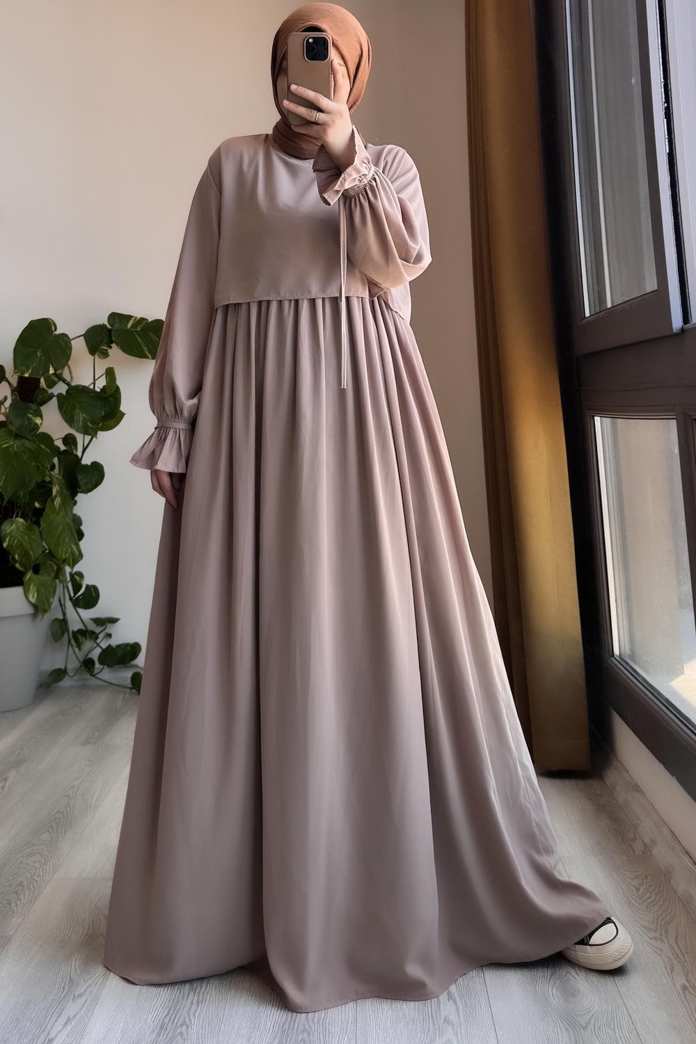 Manolya Elbise - Bej