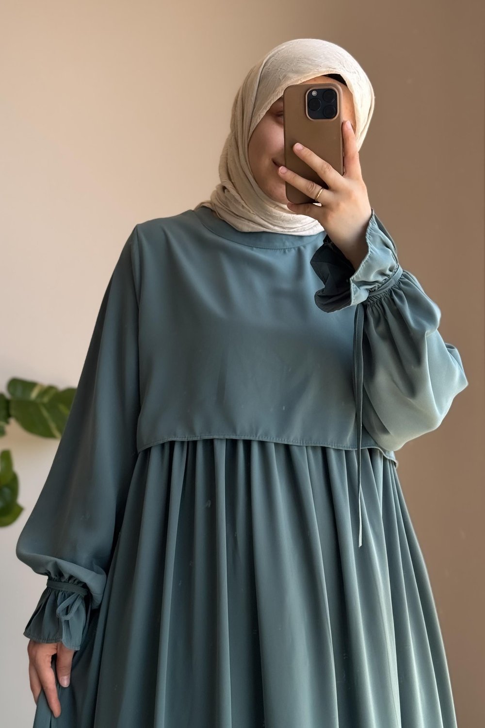 Manolya Elbise - Mint yeşil