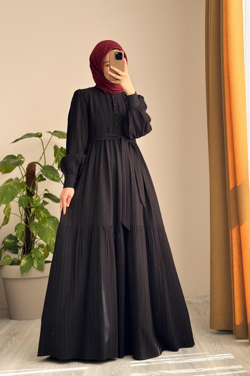 Mihrişah Elbise - Siyah