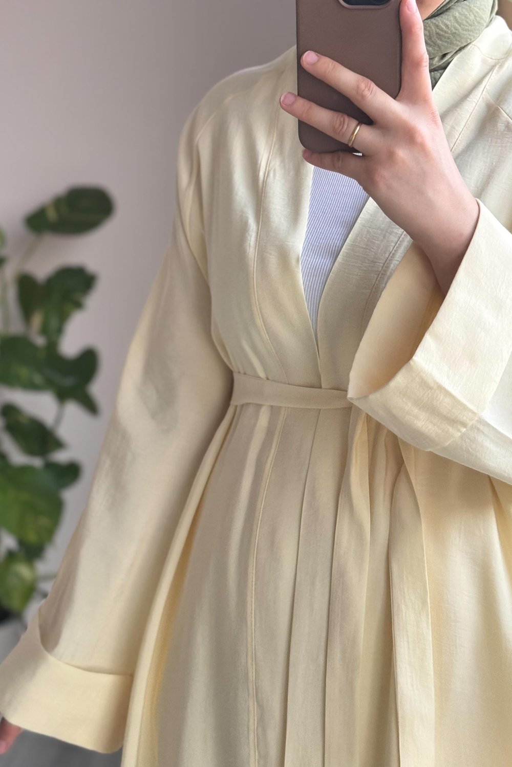 Modal Kimono - Soft sarı