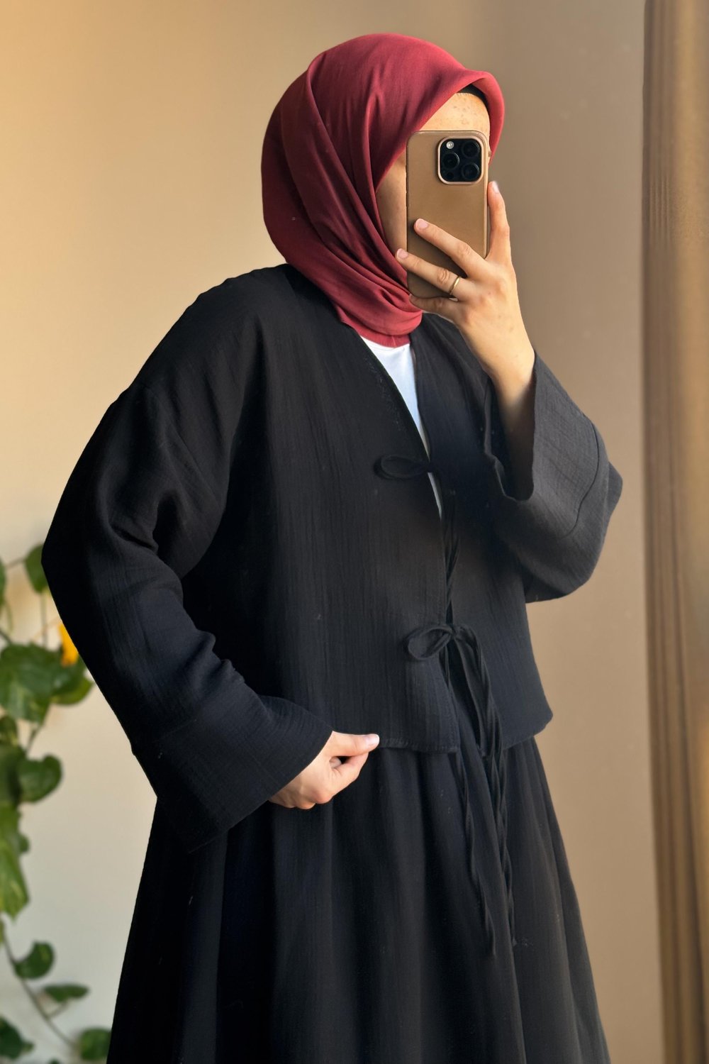 Müslin Etek - Siyah