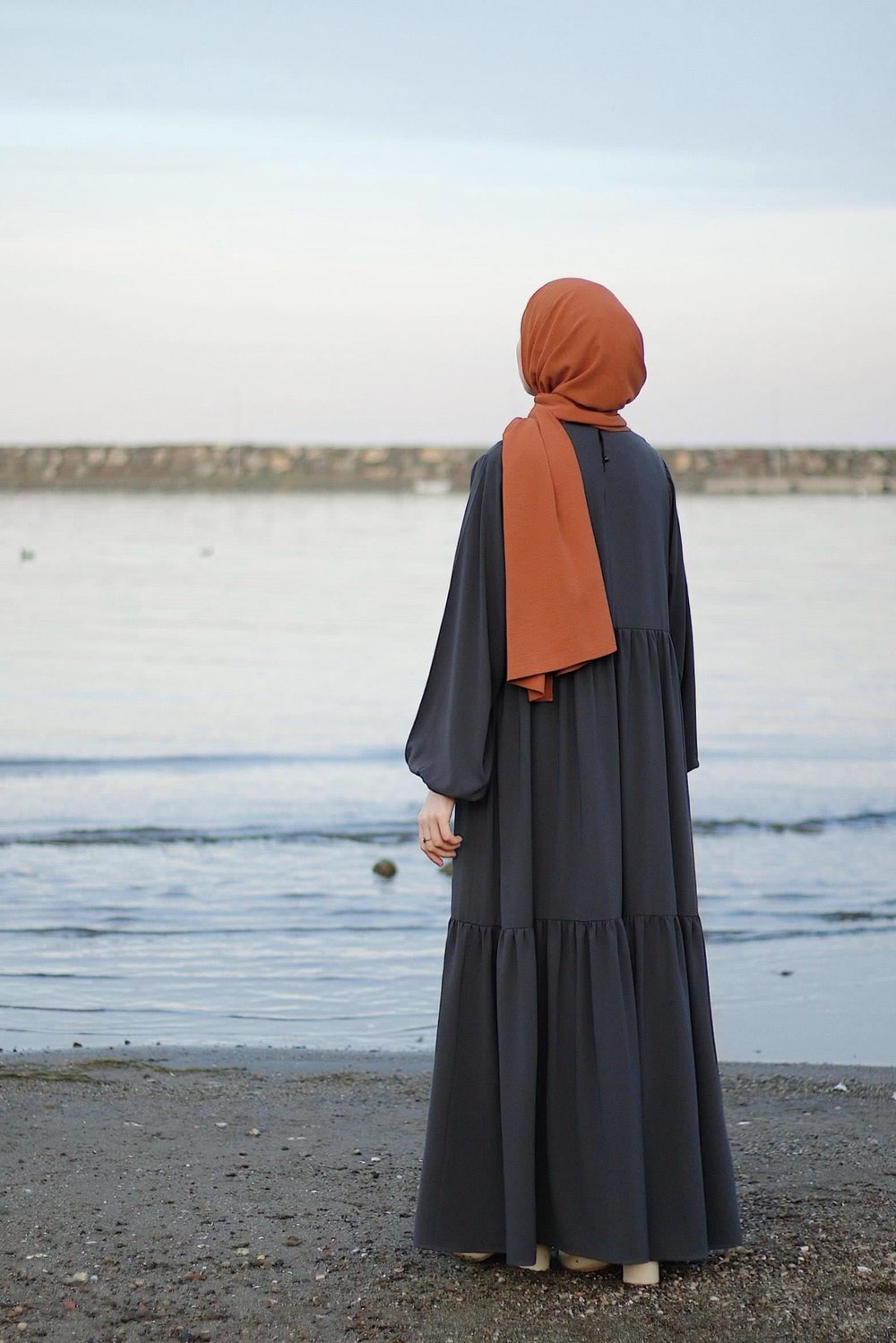 Seyyale Elbise - Antrasit