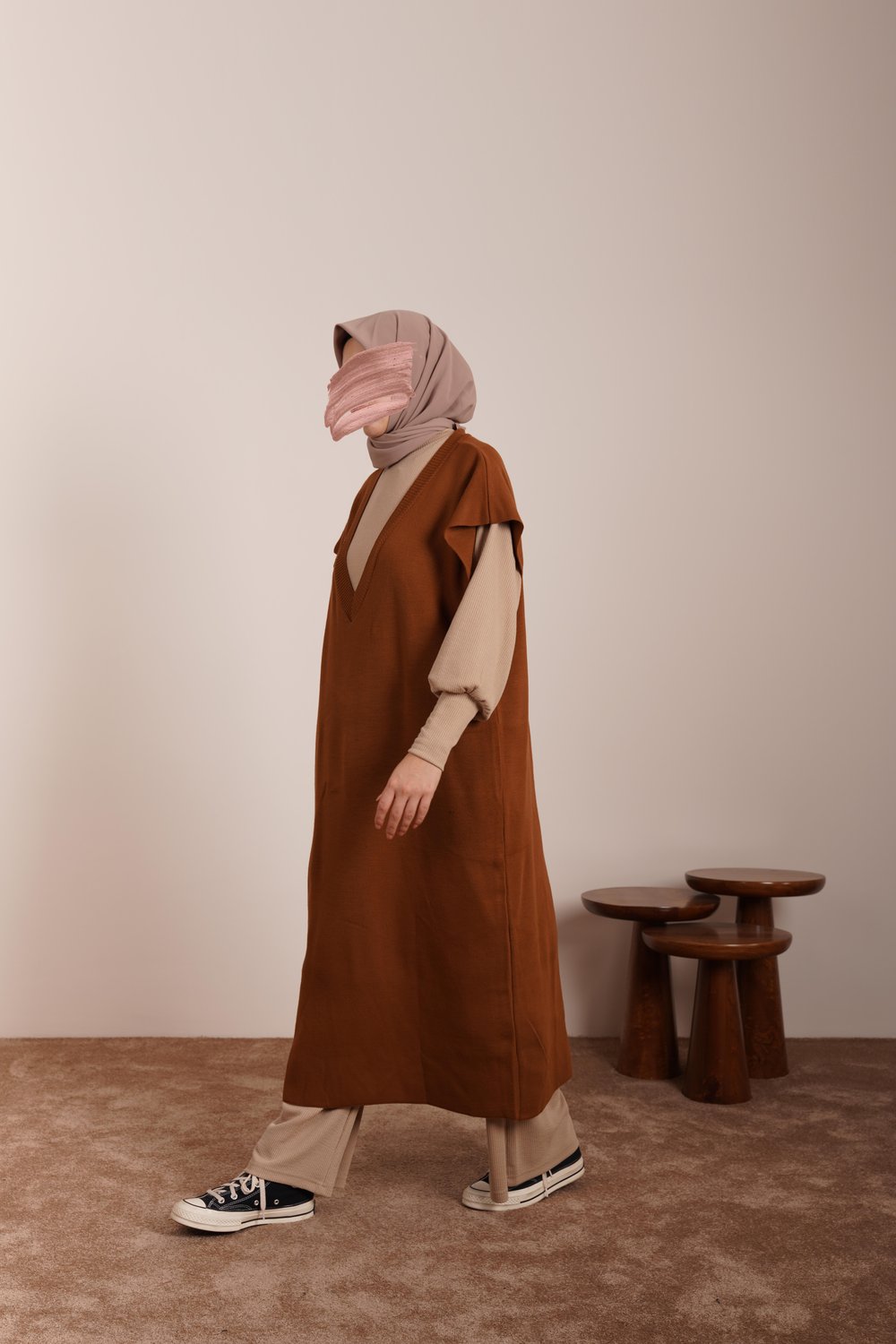 Süveter Tunik - Taba