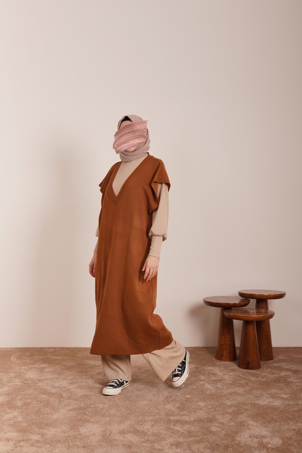 Süveter Tunik - Taba