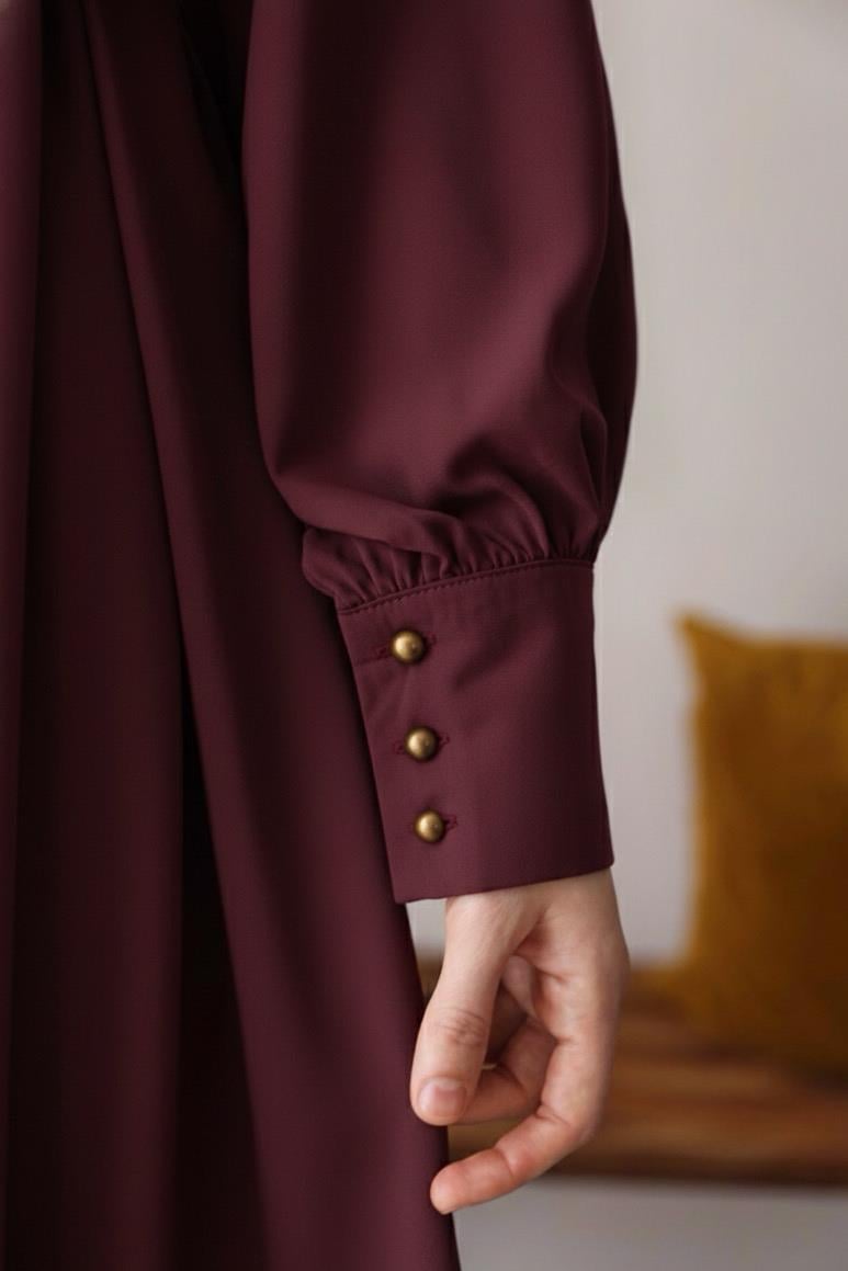 Visal Elbise - Bordo